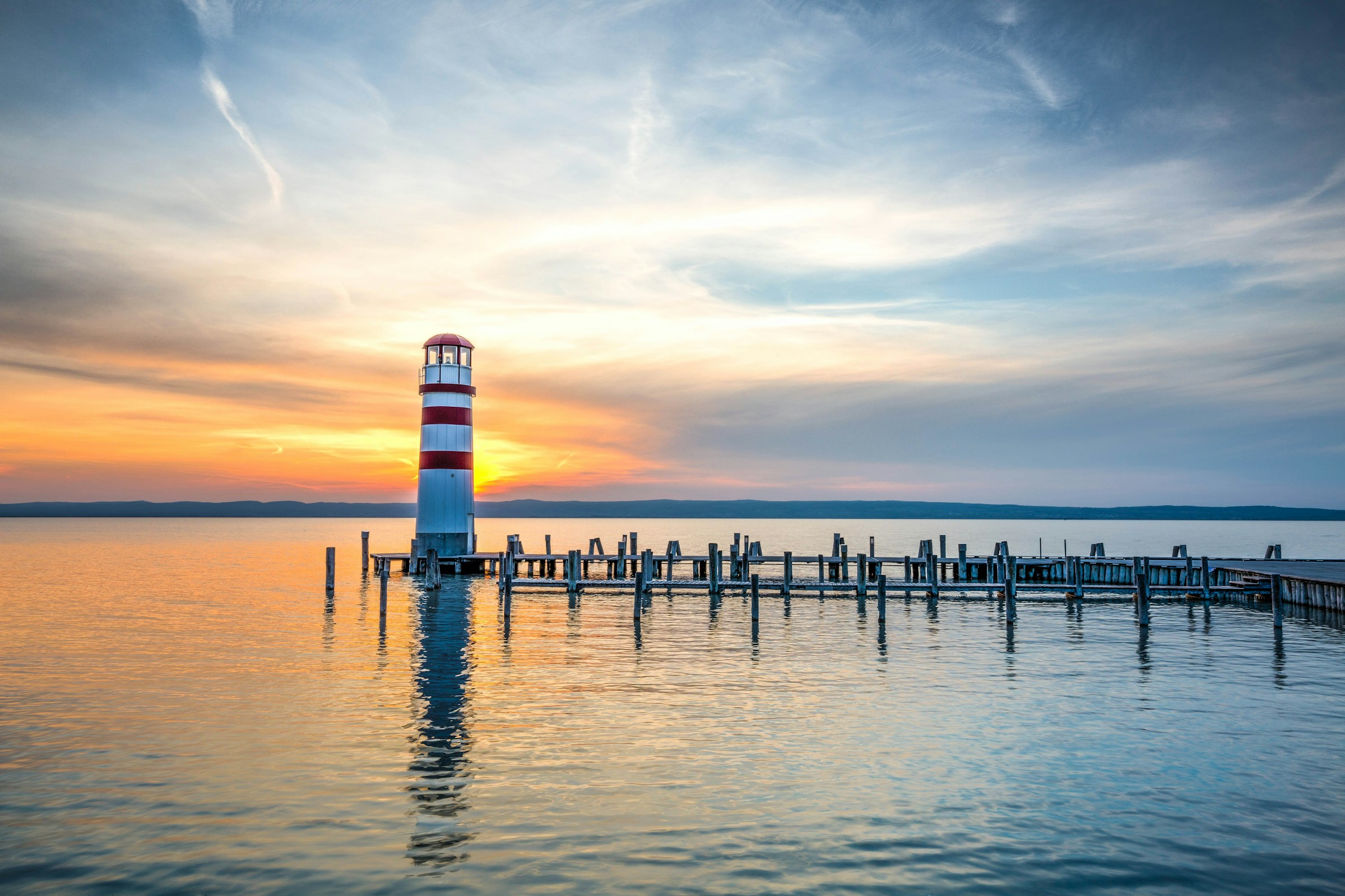 Rust & Neusiedler See lighthouse in Rust & Neusiedler See