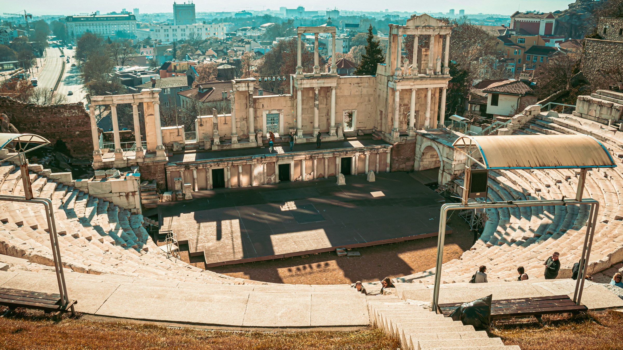 Plovdiv ancient theatre in Plovdiv