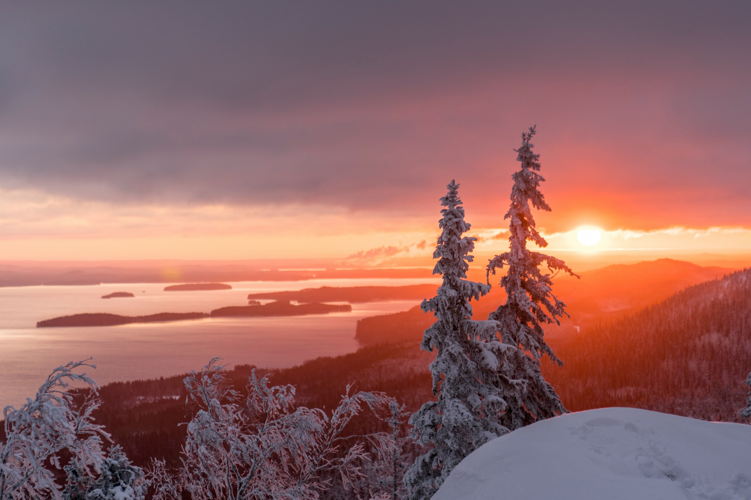 Koli National Park Lake Pielinen in Koli National Park