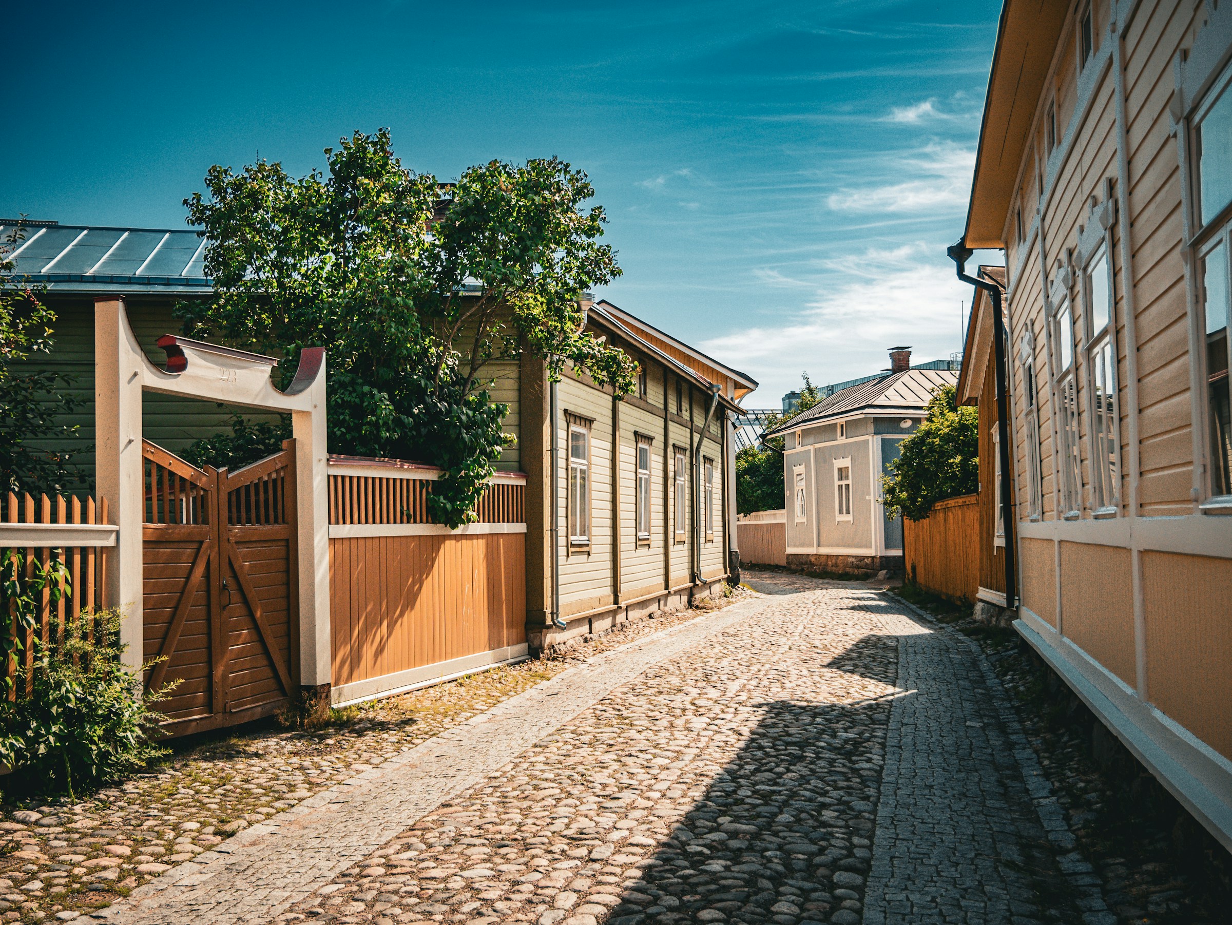 Rauma wooden houses in Rauma