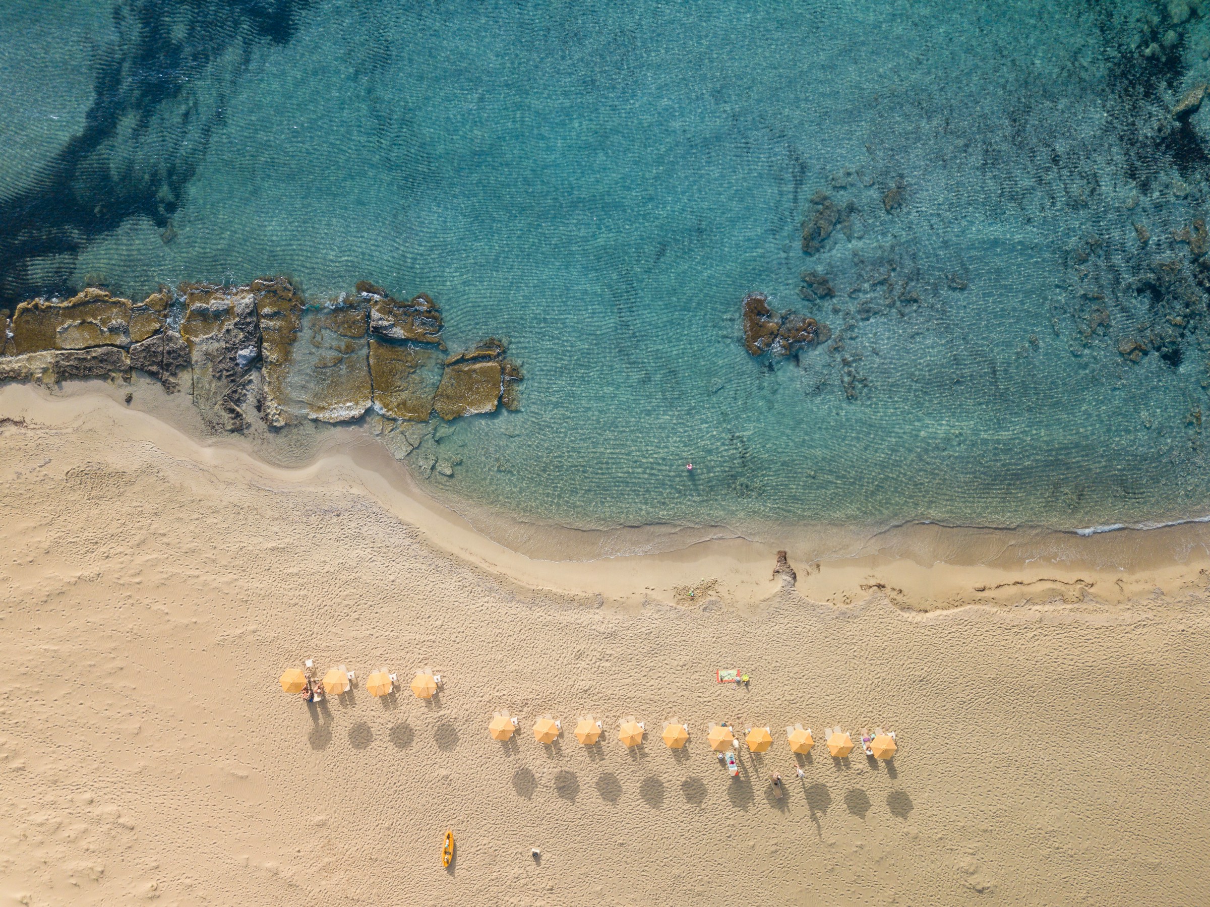 Crete aerial view of Crete beach