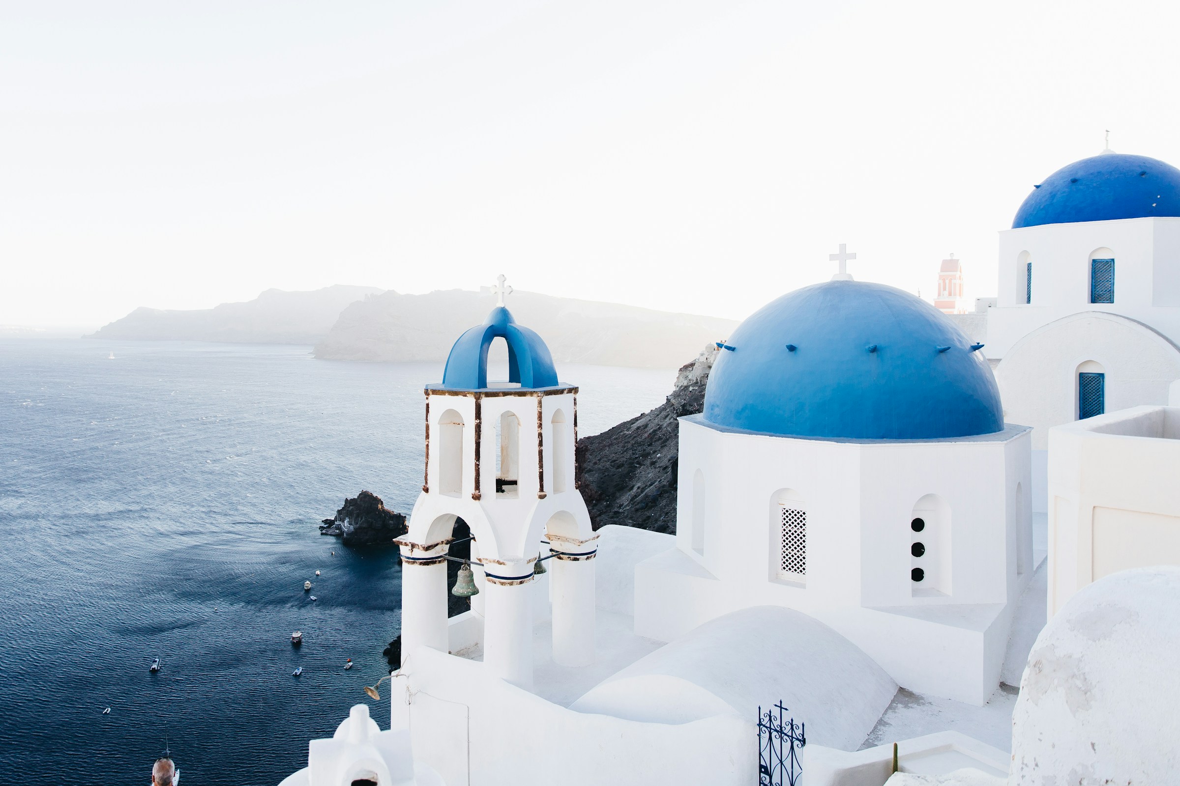 Santorini blue-domed churches of Santorini