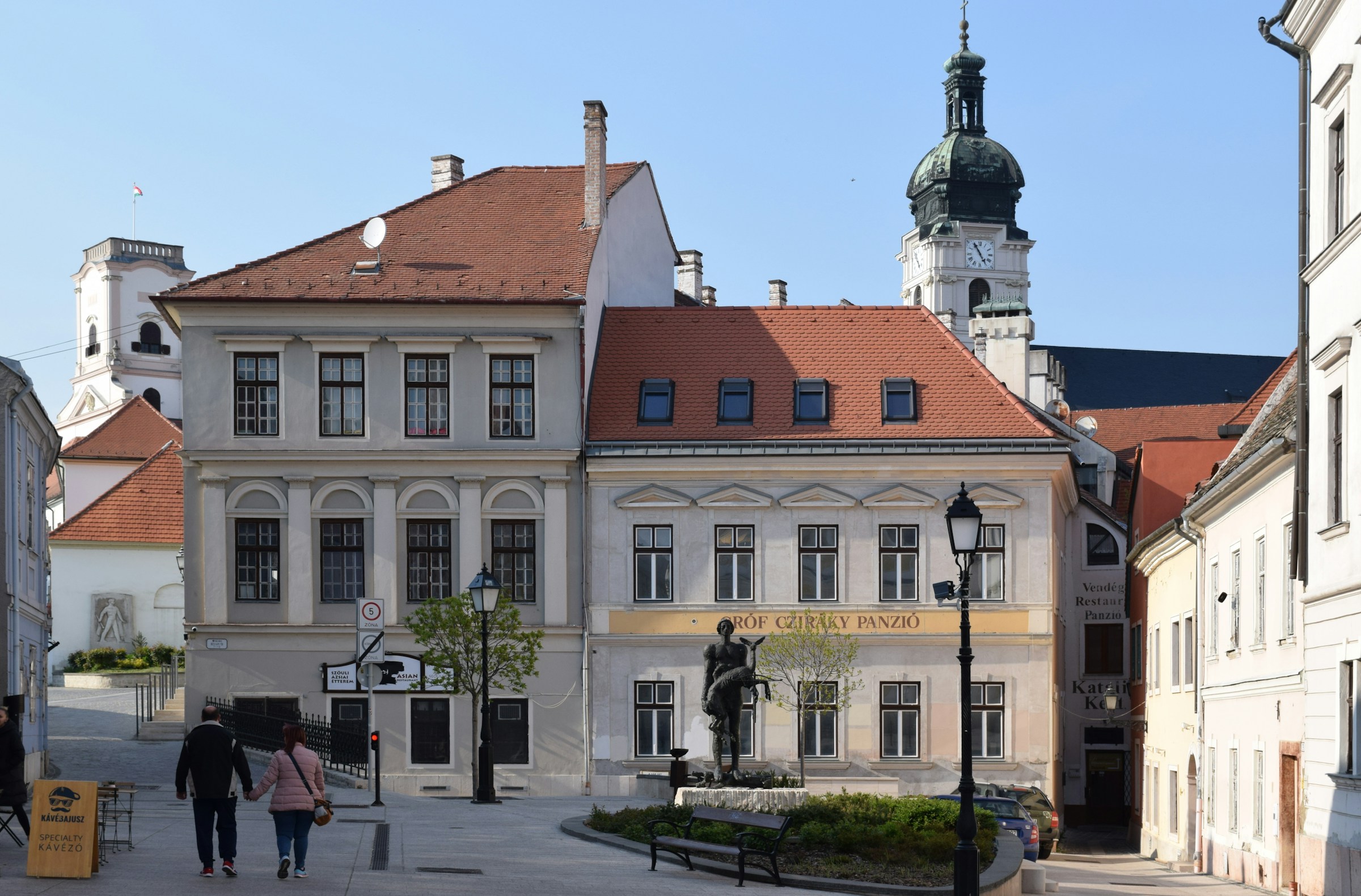 Győr town square in Győr