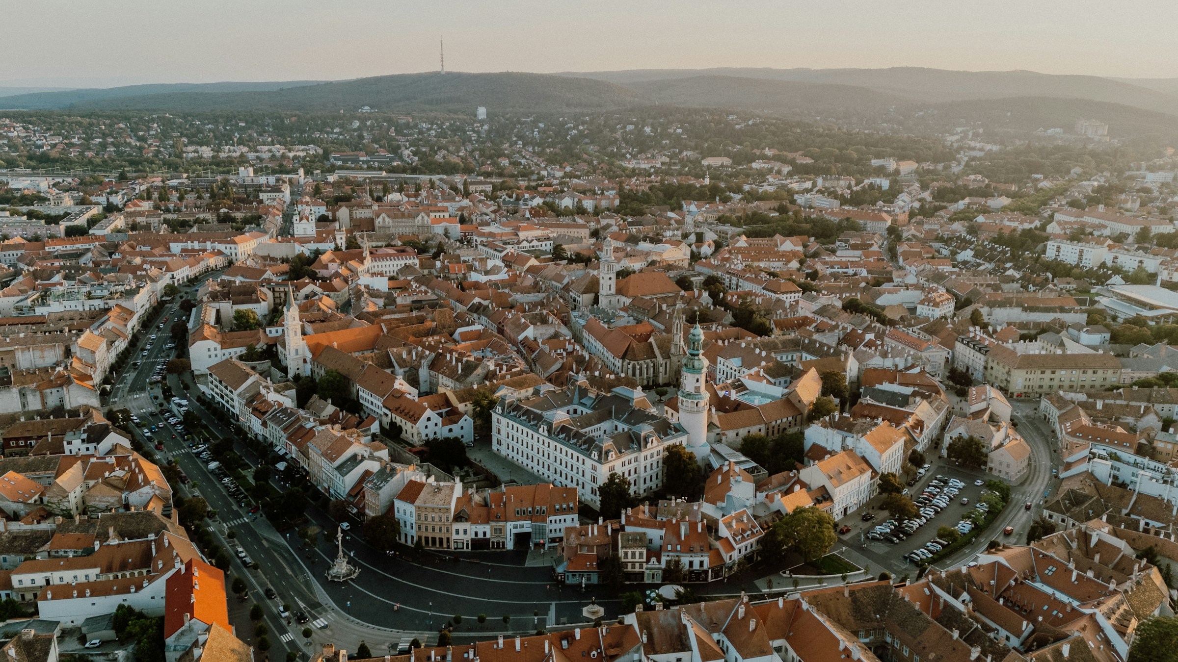 Sopron aerial view of Sopron