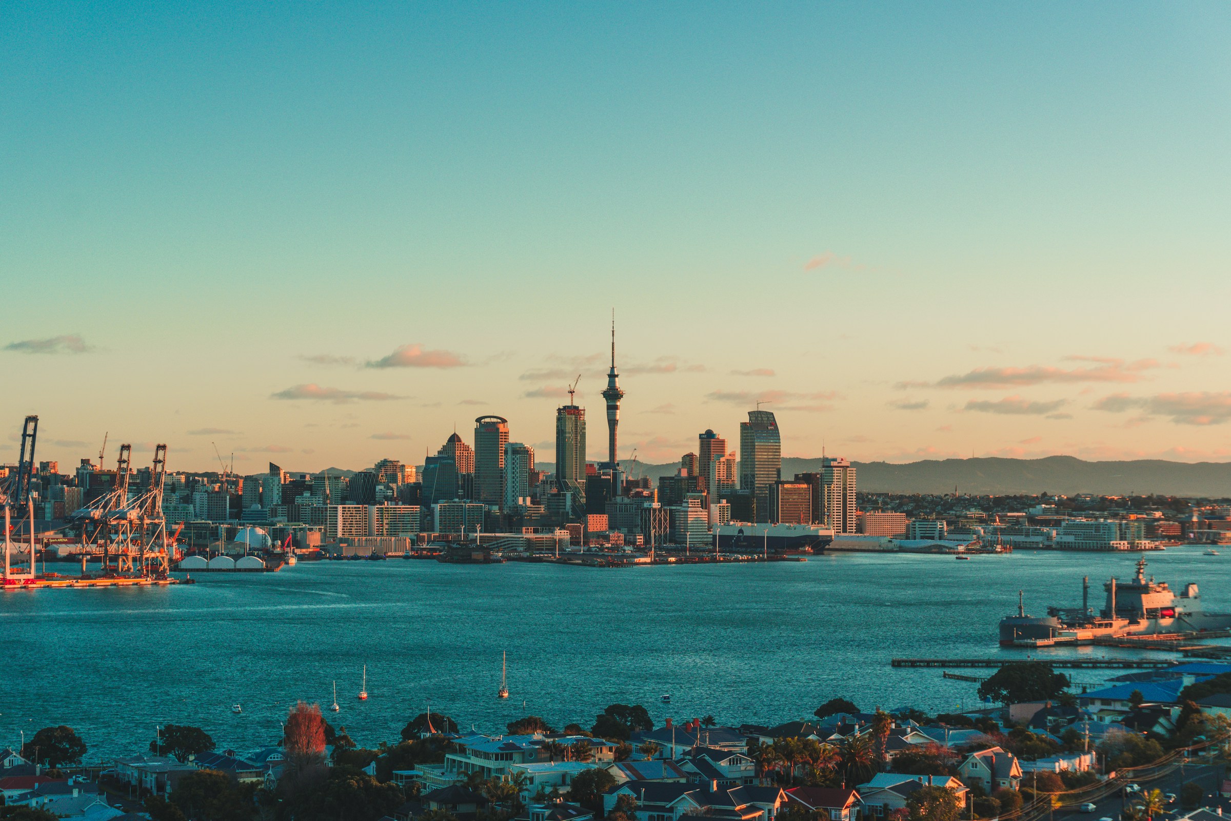 Auckland waterfront view in Auckland