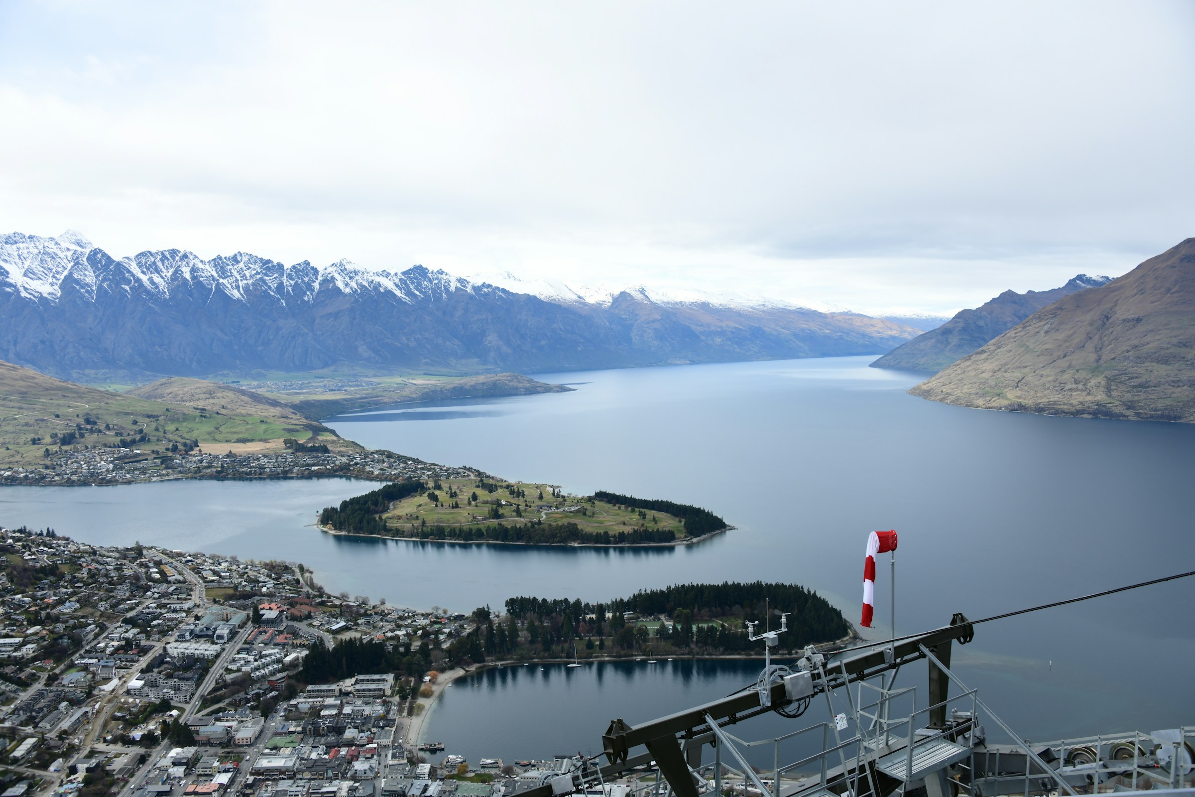 Queenstown aerial view of Queenstown
