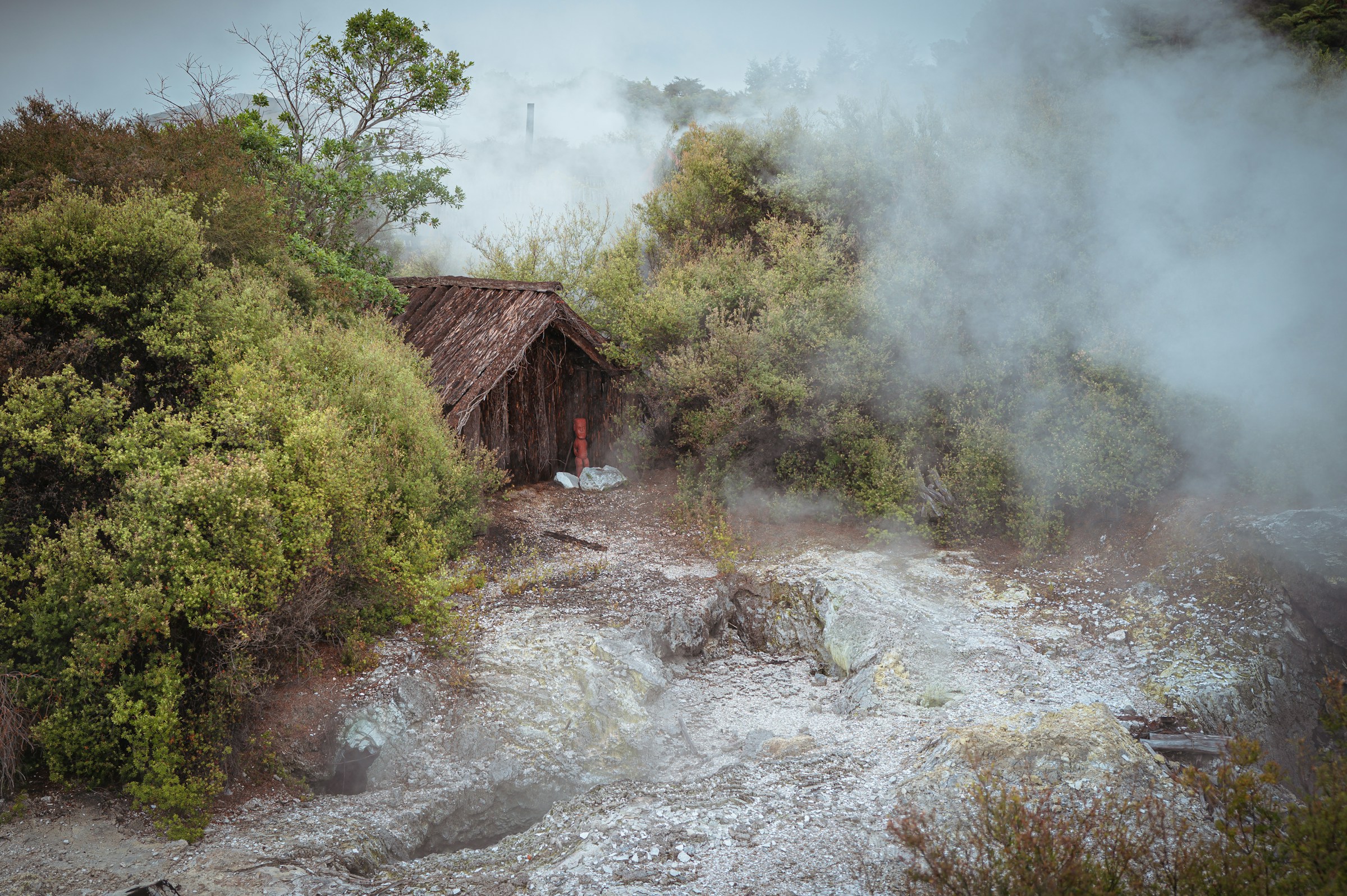 Rotorua Māori hut in Rotorua