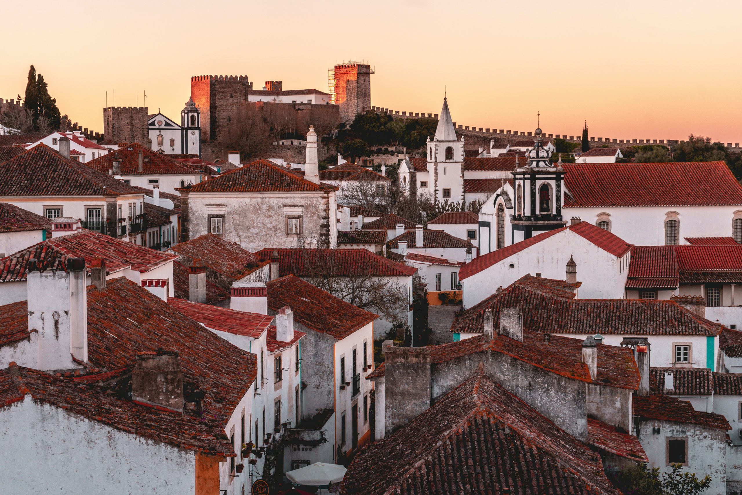 Óbidos rooftops of Óbidos