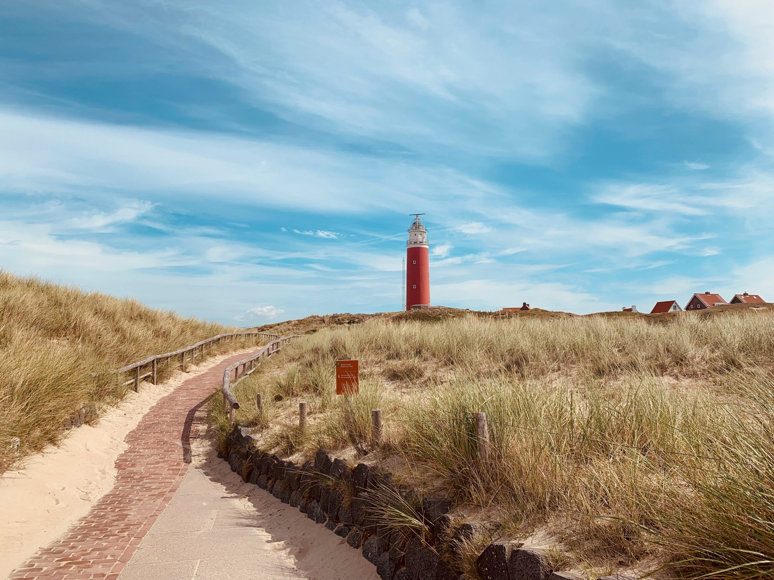 Texel A path leading to the lighthouse at Texel