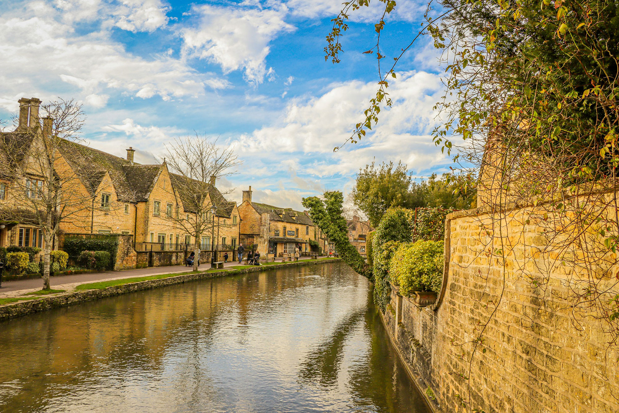 The Cotswolds quaint village of Bourton on the water in The Cotswolds