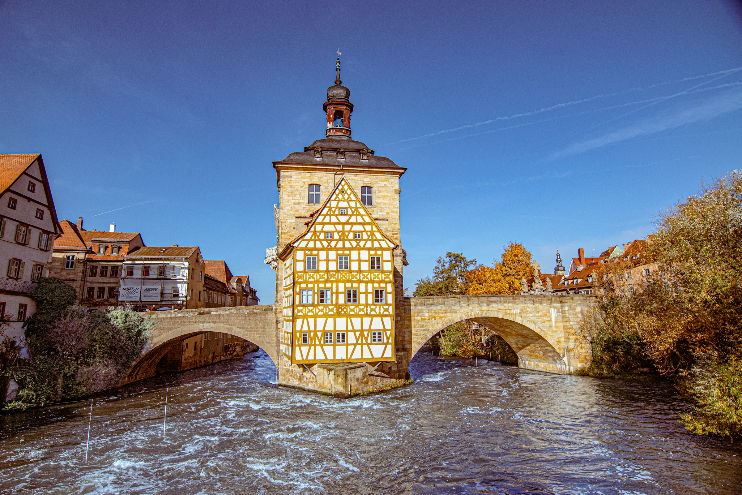 Bamberg Altes Rathaus on the Regnitz River in Bamberg