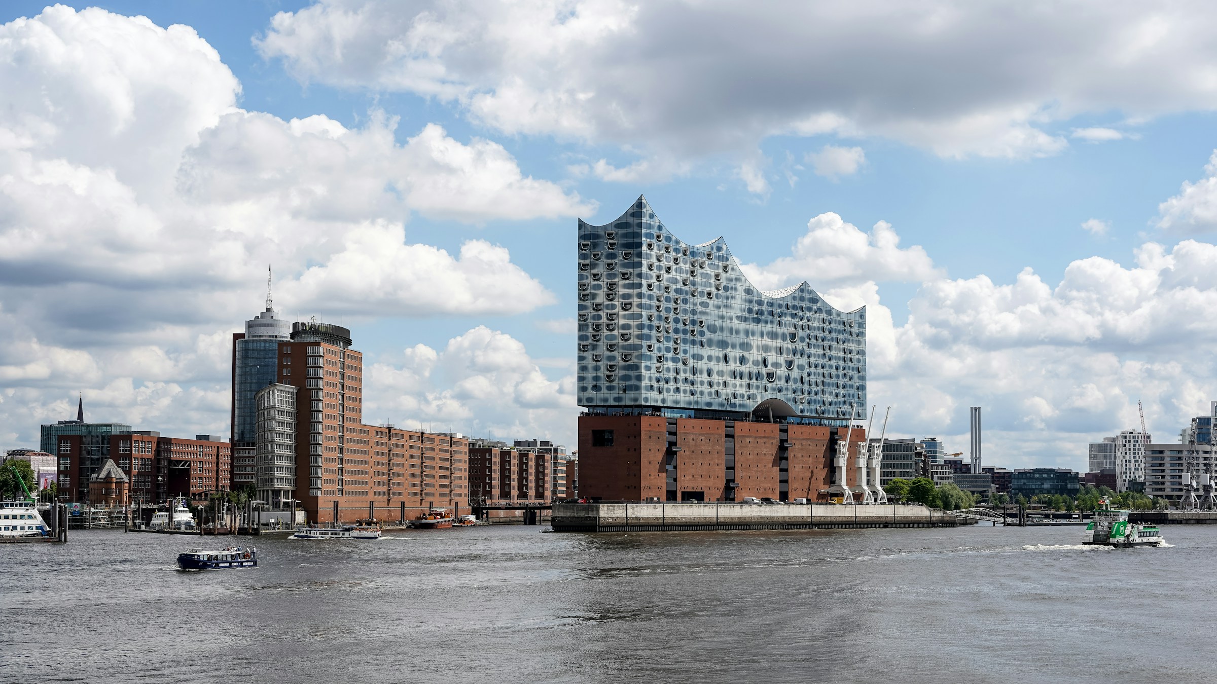 Hamburg Elbphilharmonie and Hamburg waterfront