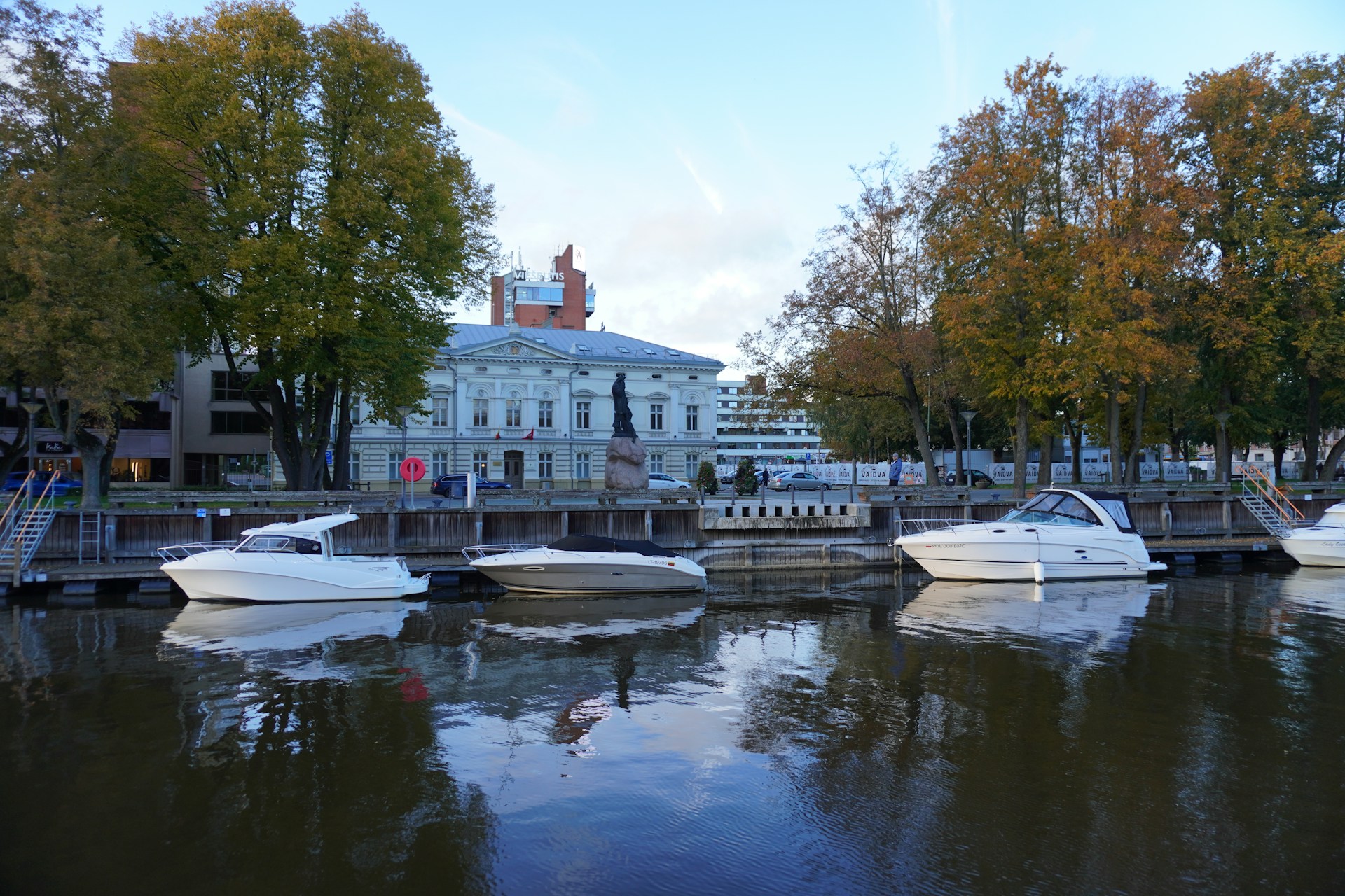 Waterfront / Danė River marina in Klaipėda