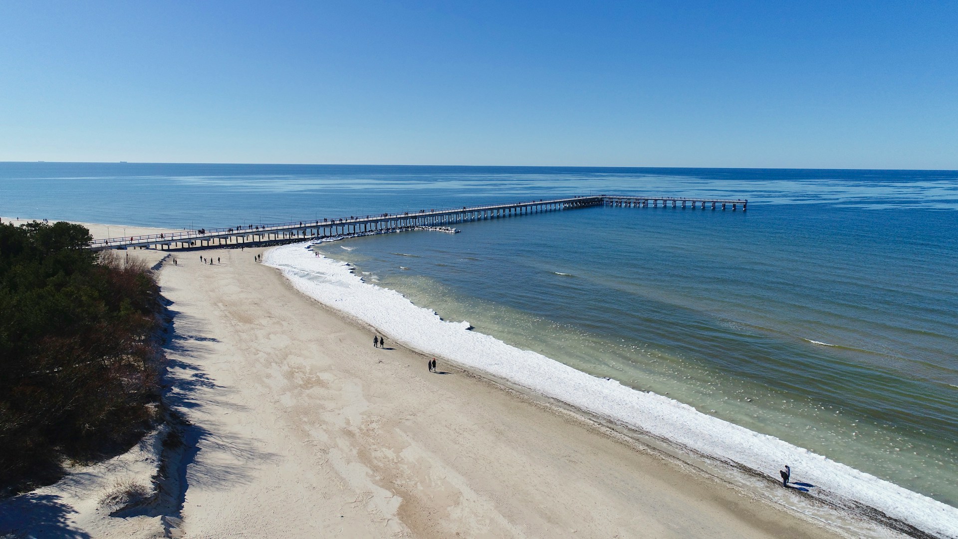 Palanga Pier and Baltic beach