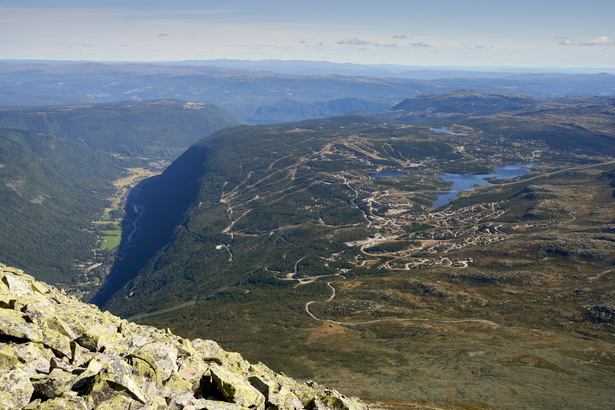 Rjukan Gaustatoppen overlooking Rjukan Valley