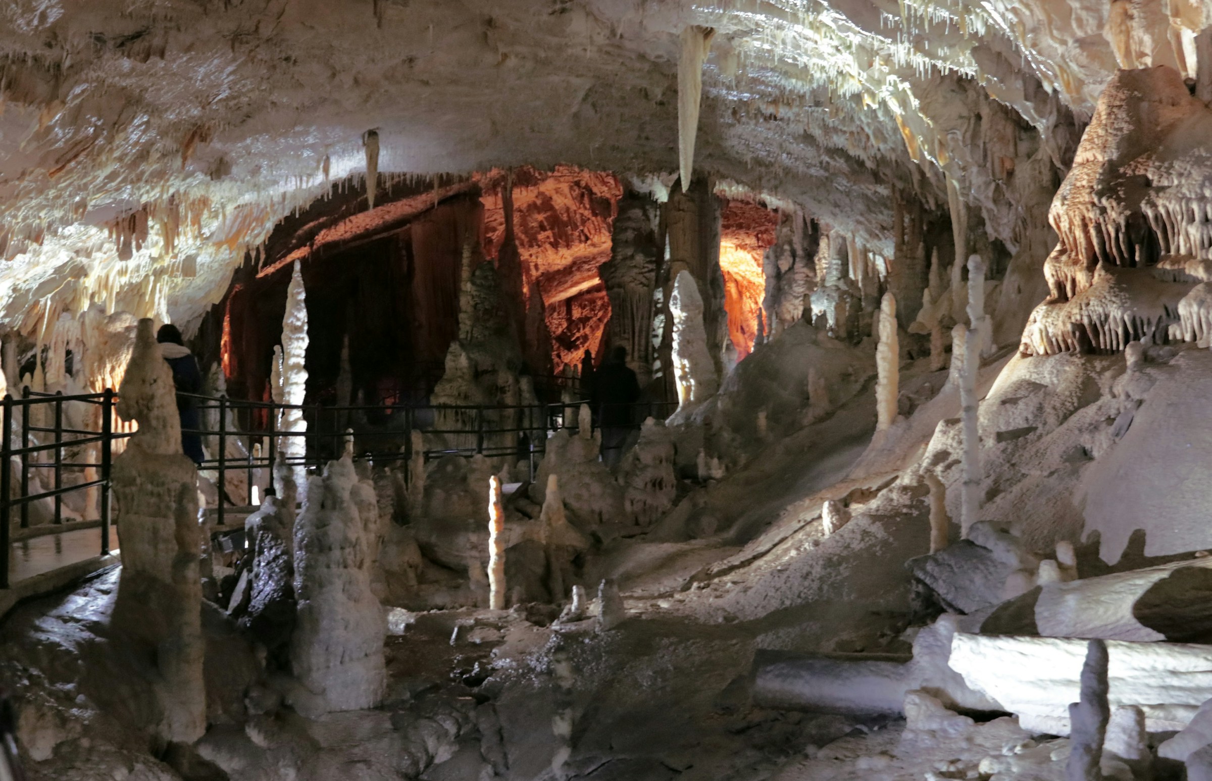 Postojna Cave Interior cave formations in Postojna Cave