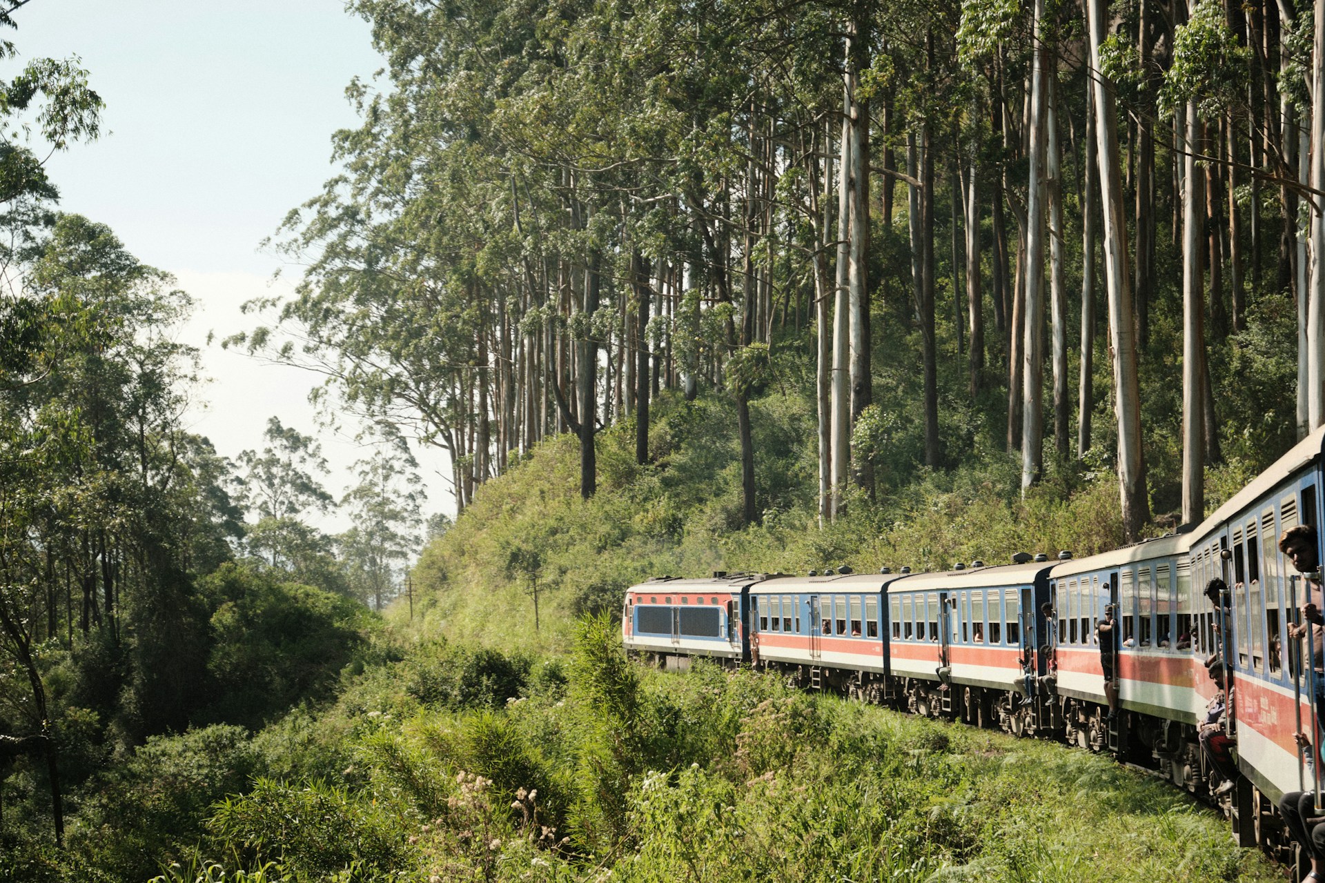 Sri Lanka Kandy–Ella train through the hill country in Sri Lanka