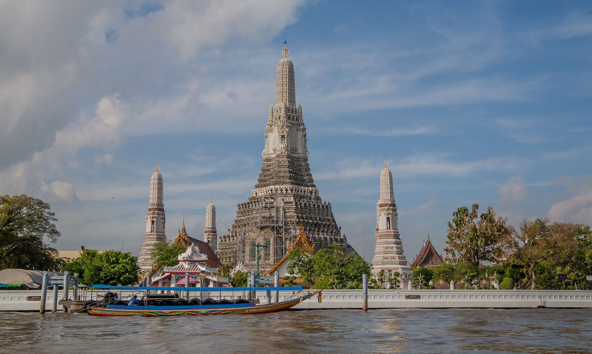 Thailand Wat Arun on the Chao Phraya River in Thailand