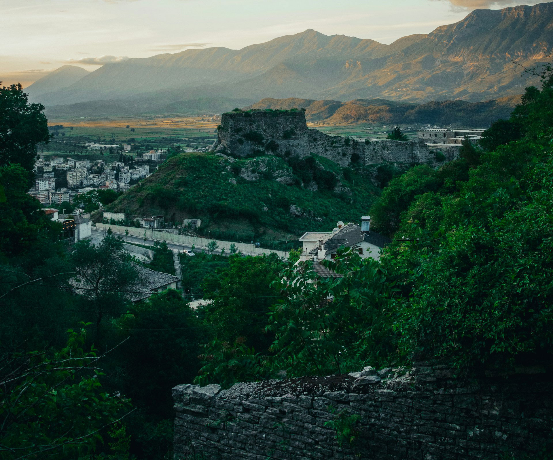 Gjirokastër Gjirokastër Castle overlooking the town and Drino Valley