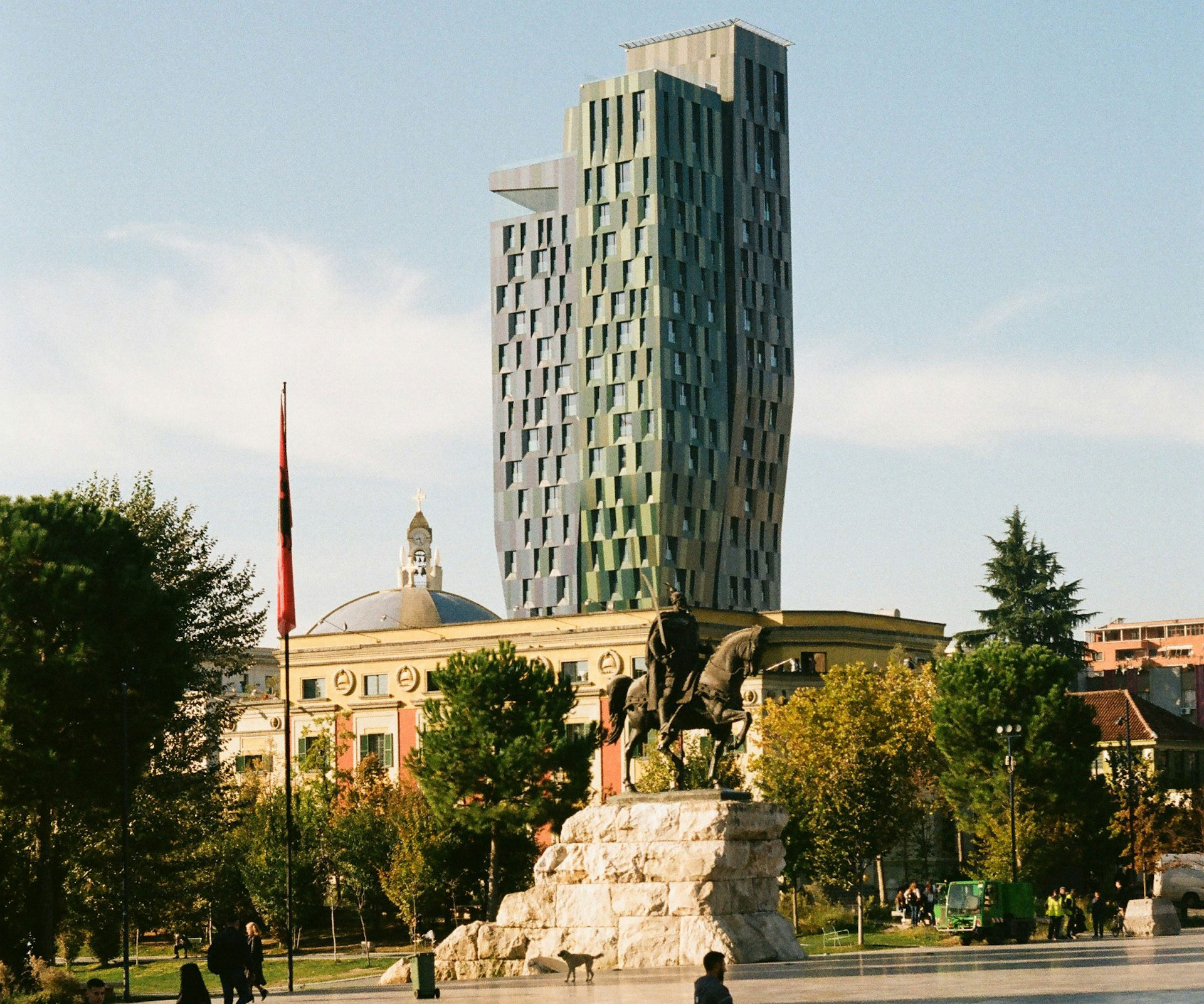 Tirana Skanderbeg Square in Tirana