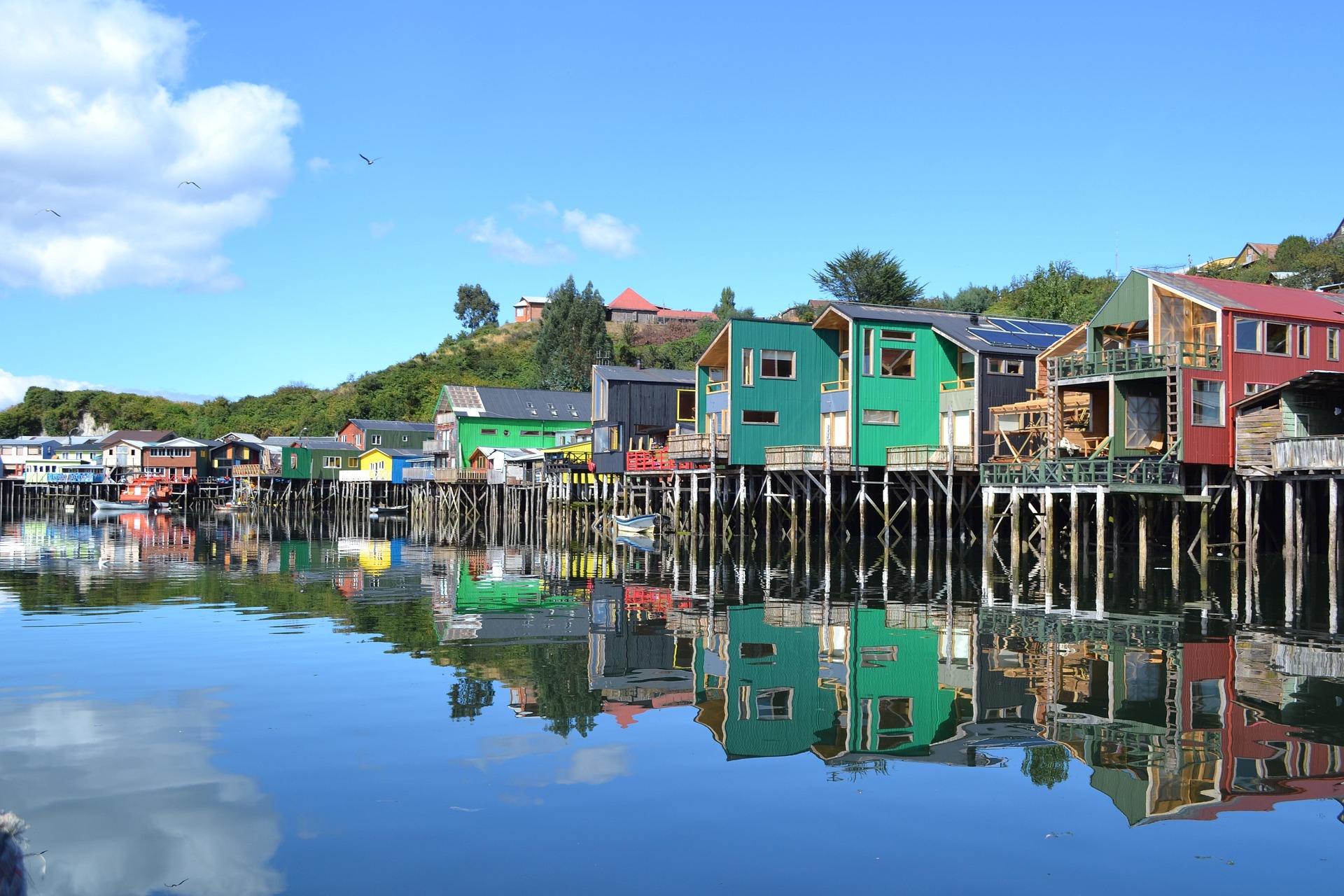 Chiloé Castro palafitos in Chiloé