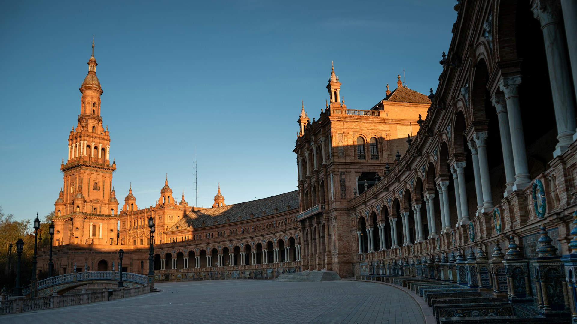 Spain Plaza de España, Seville in Spain