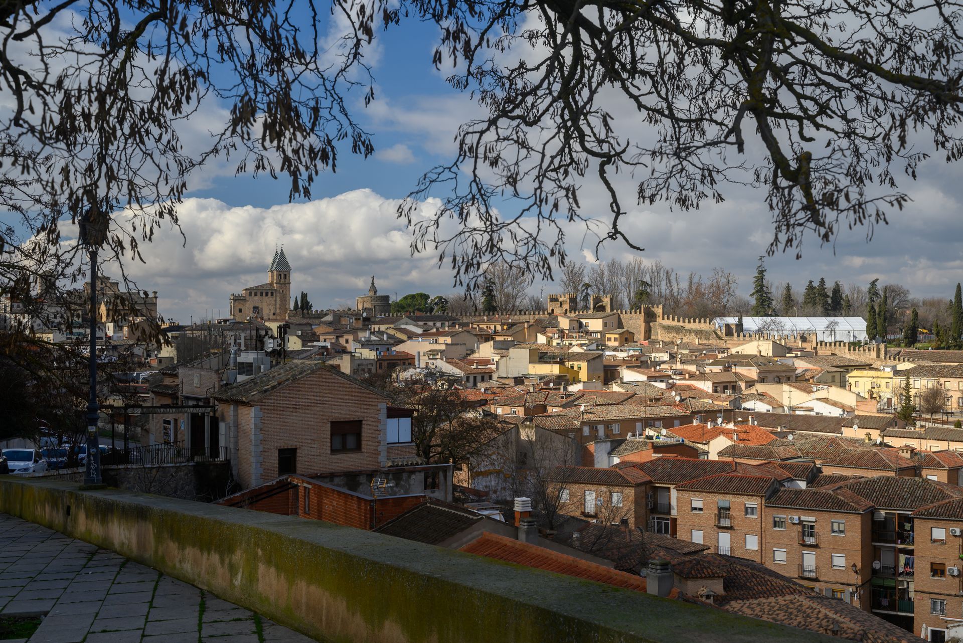 Toledo Toledo Cathedral within the historic old-town skyline