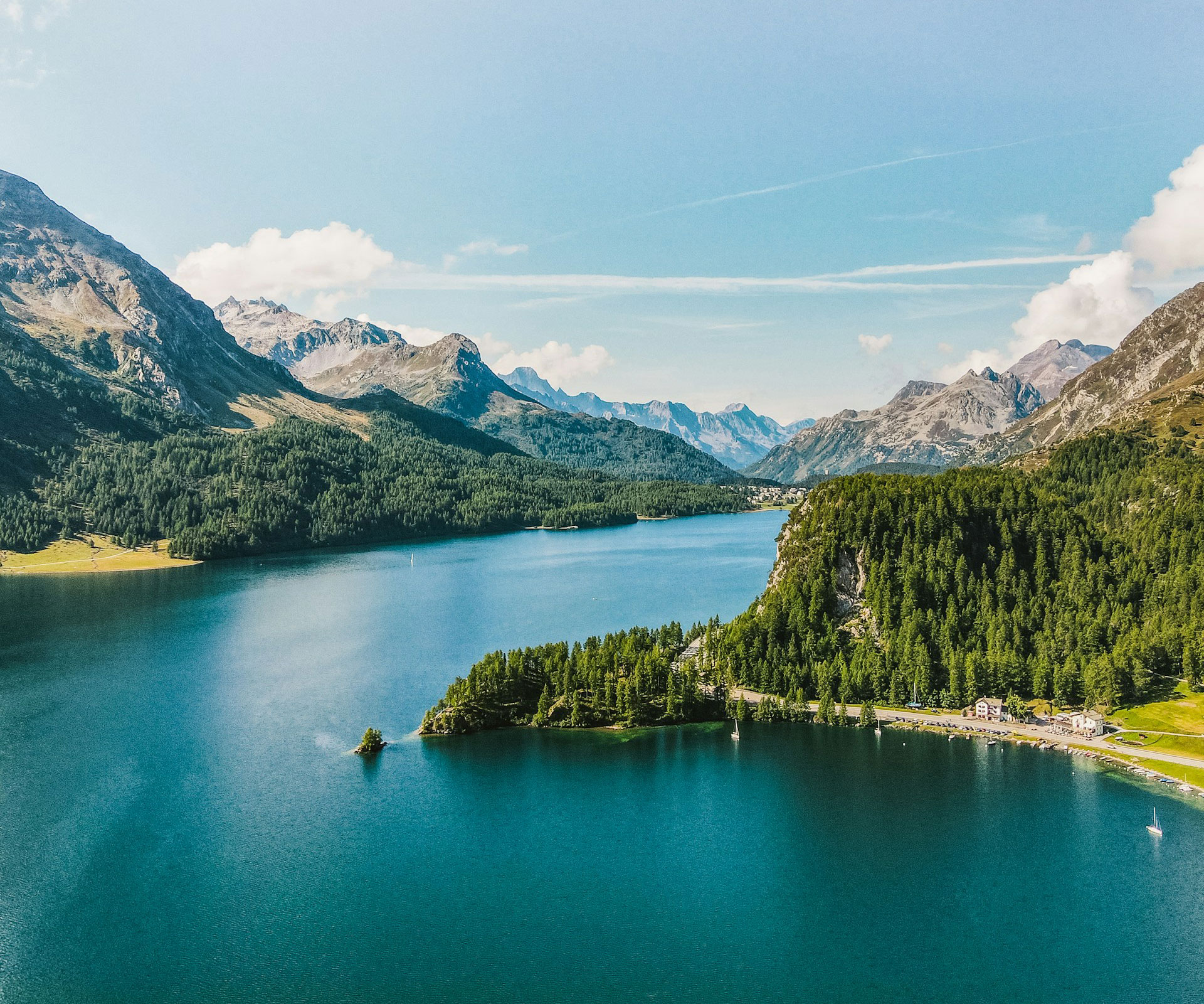 Lake Sils in The Engadine Valley