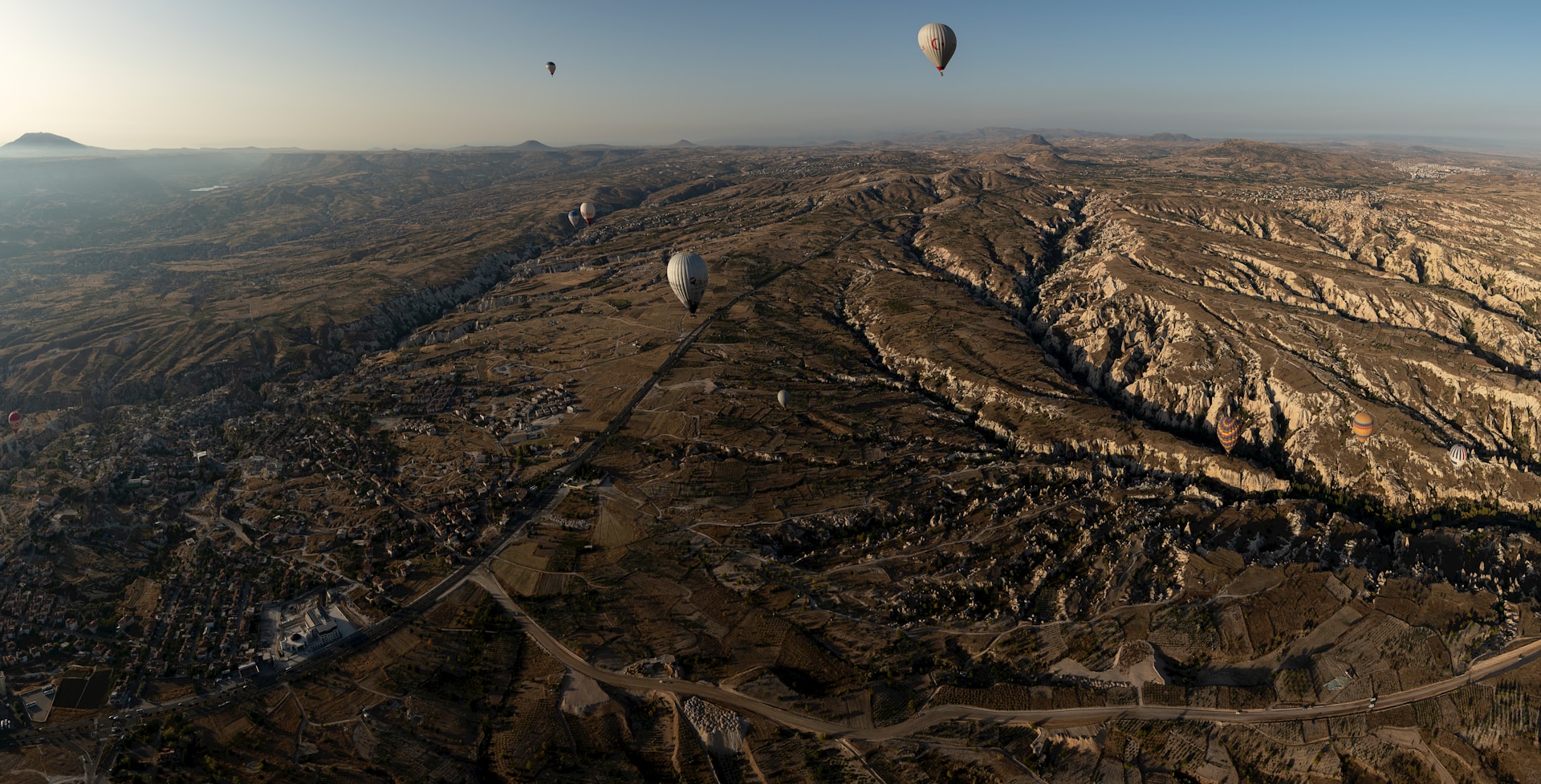Cappadocia Hot-air balloons over the Cappadocia landscape