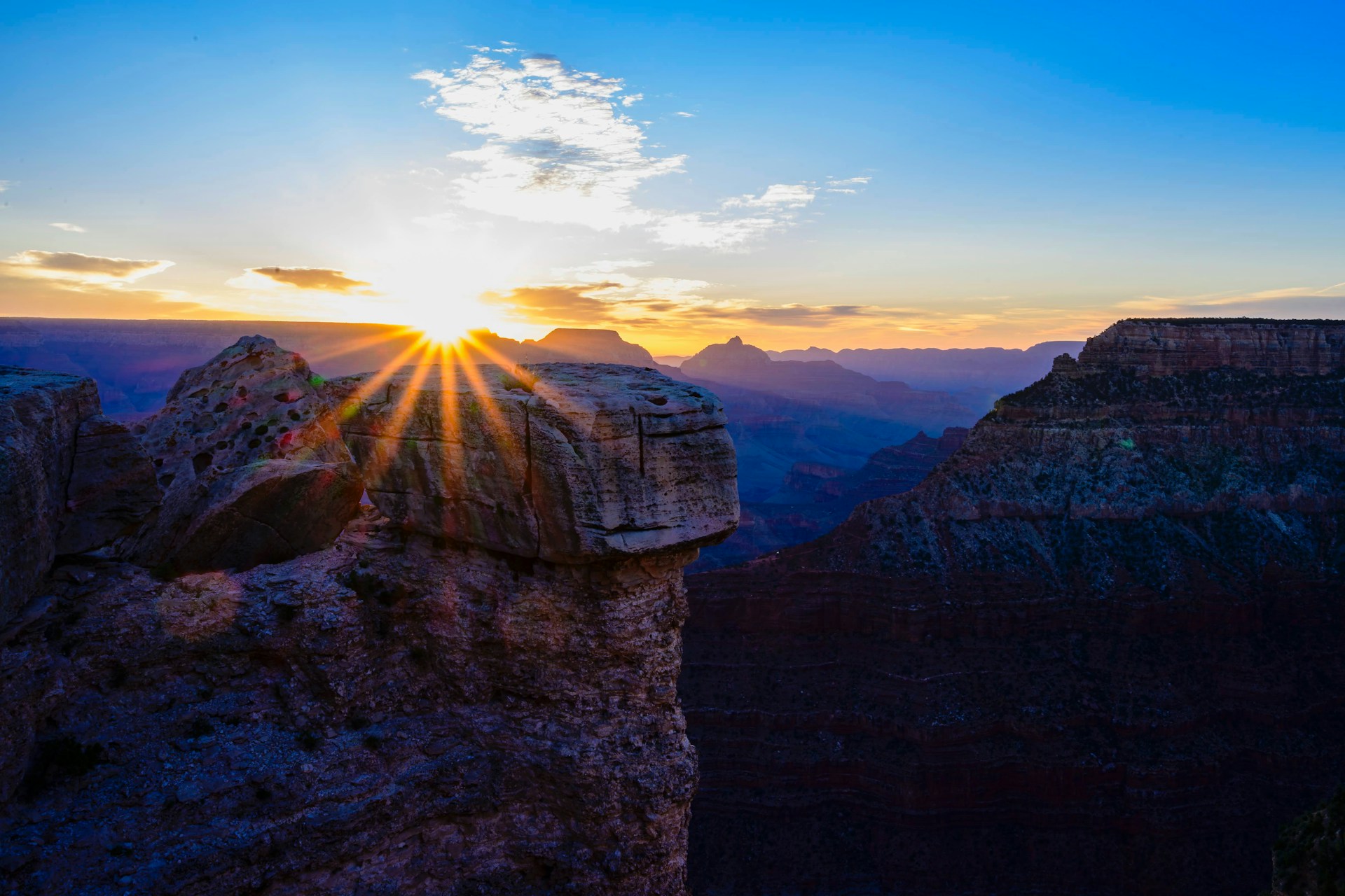 Grand Canyon South Rim at sunrise