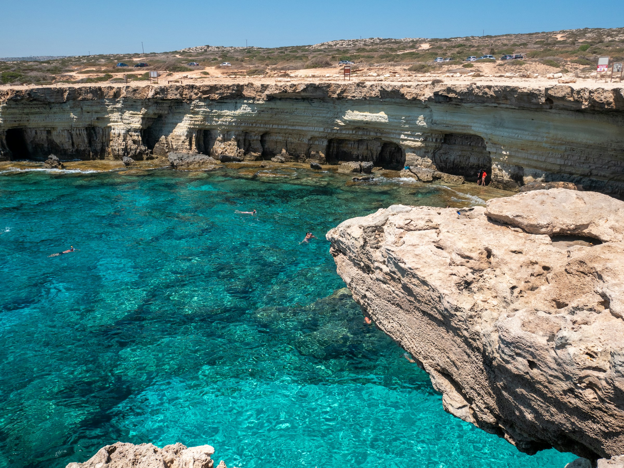sea caves in Cape Greco