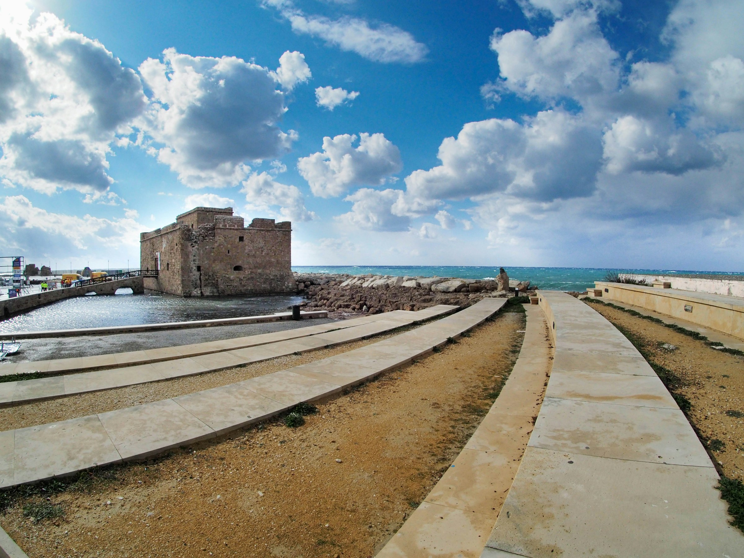medieval castle in Paphos Harbor