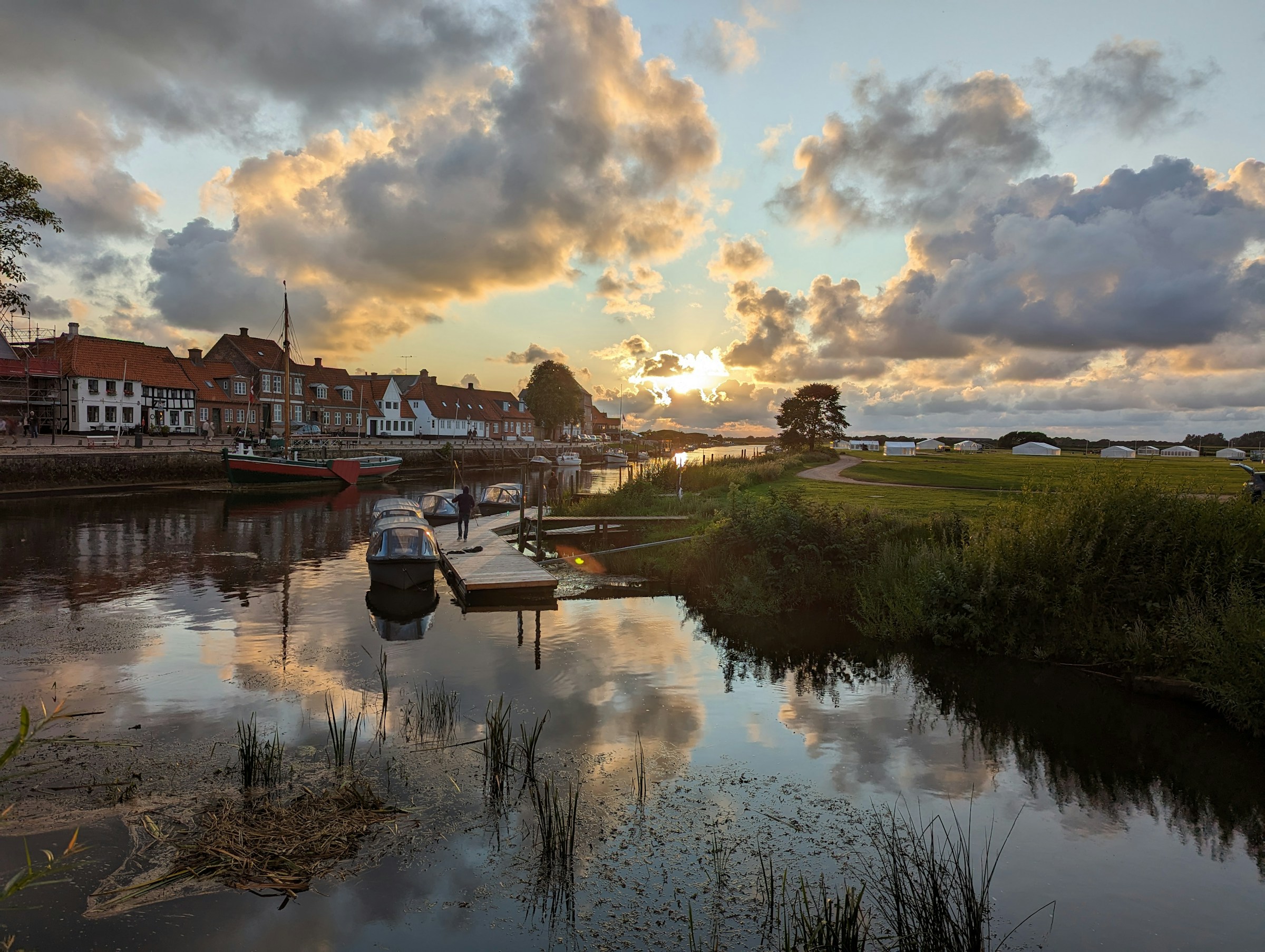 far view of Ribe town 
