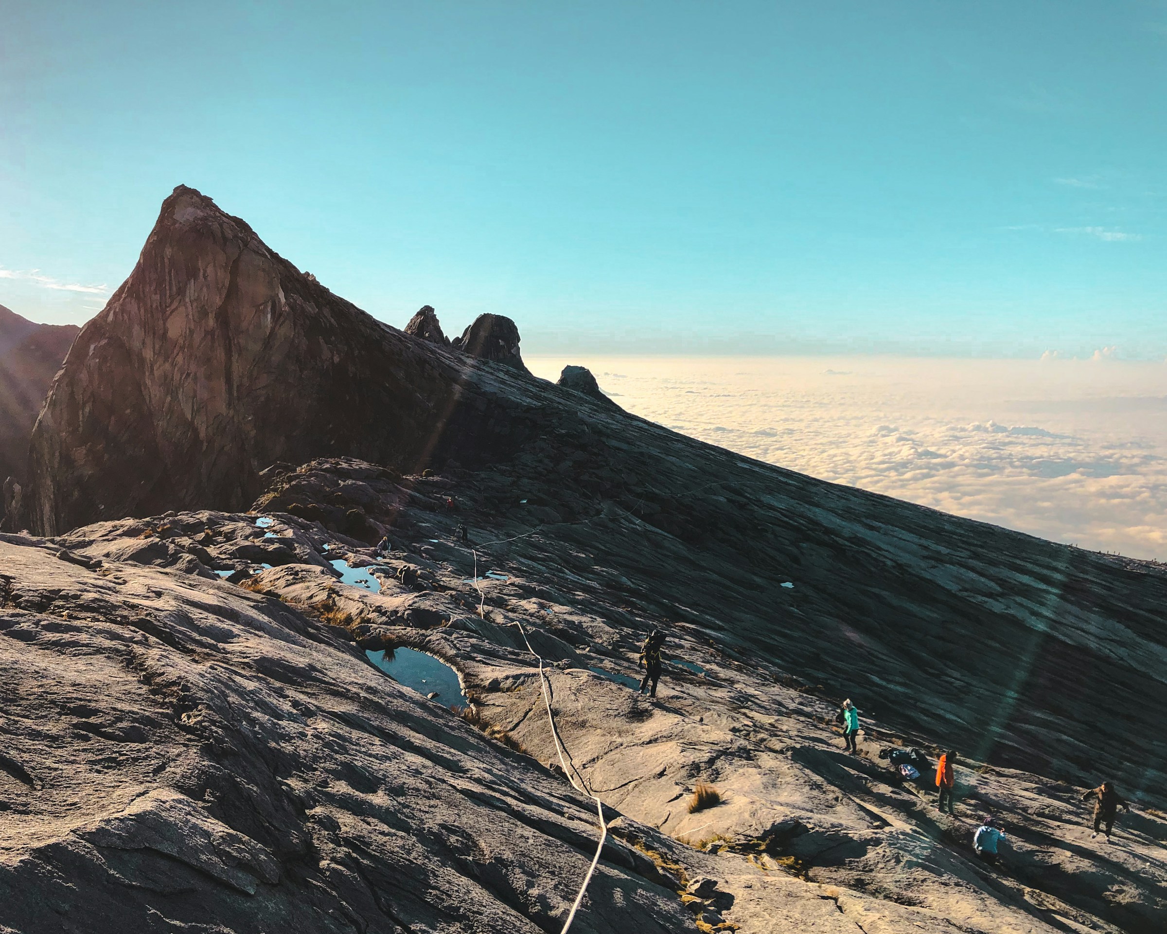 mountain climbers in Mount Kinabalu