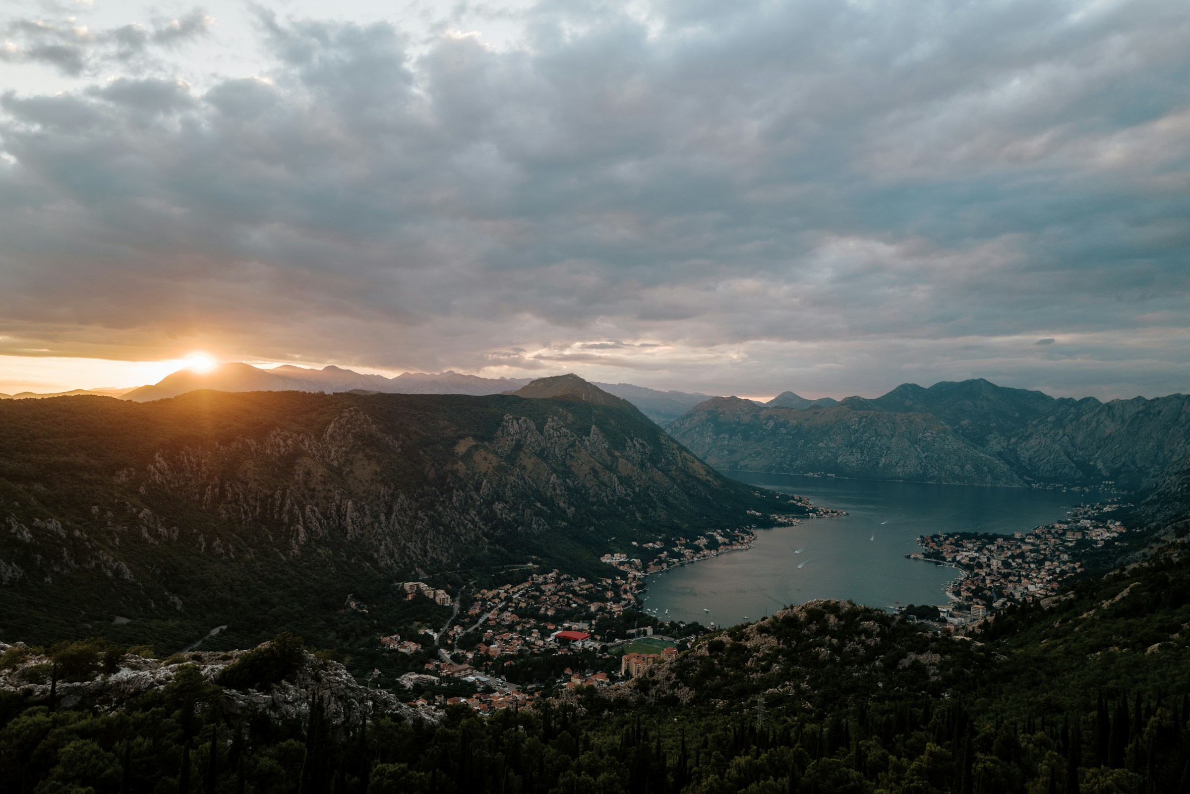 Bay of Kotor aerial view