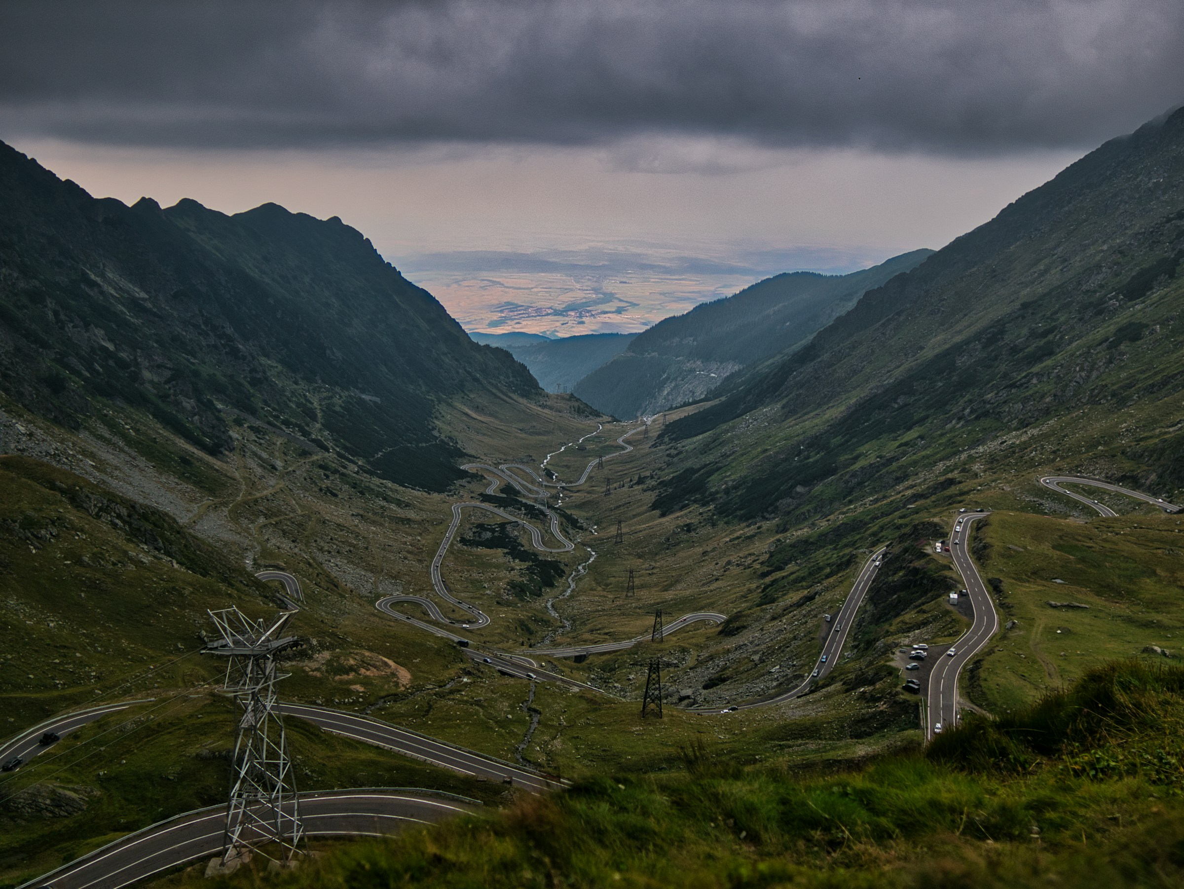aerial view of The Transfăgărășan Highway
