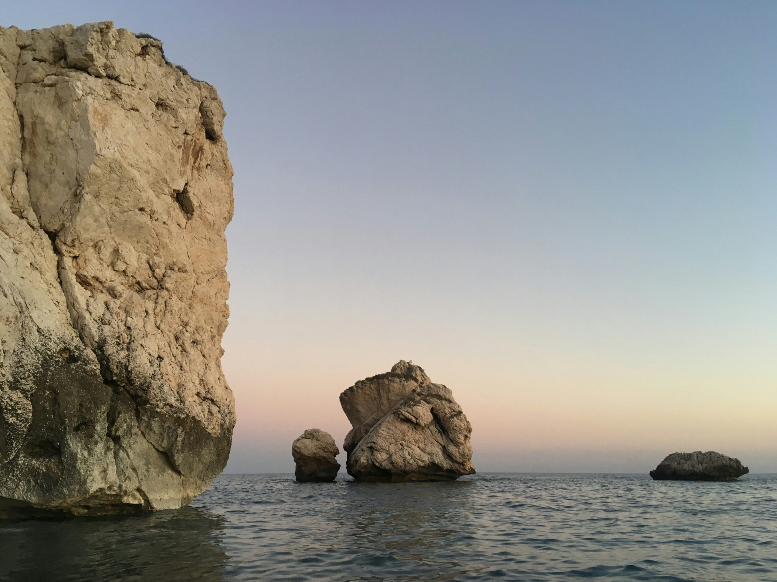 Aphordite's Birthplace at sunset
