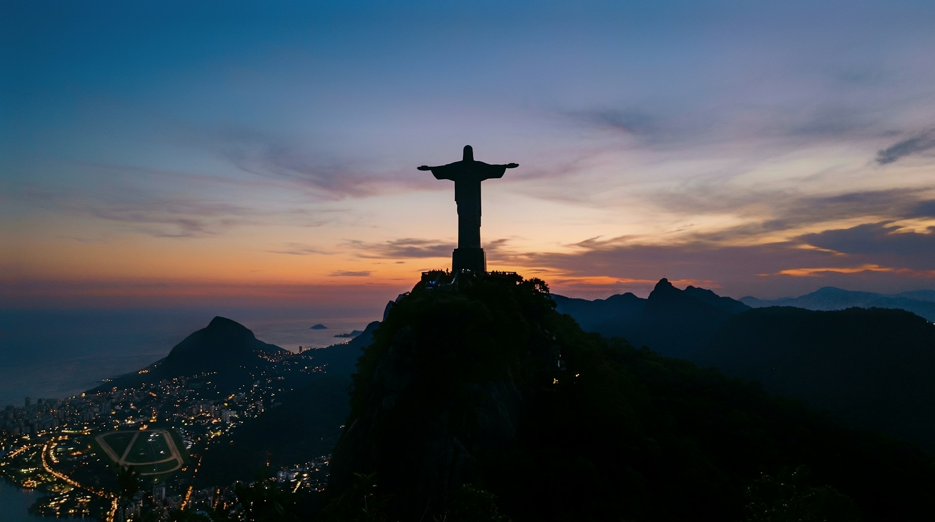 Christ the Redeemer Rio golden hour