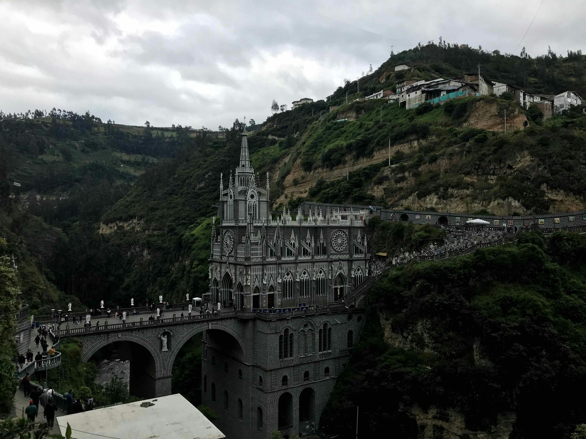 Las Lajas Sanctuary Colombia cliff
