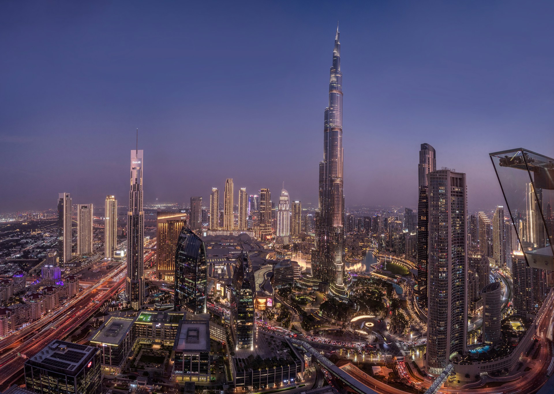 Sky Views Observatory with Burj Khalifa